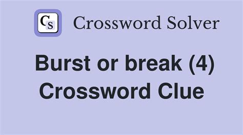 bust crossword clue|bust meaning crossword.